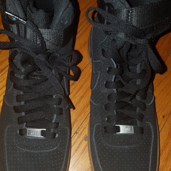 Nike Air Force 1 High ‘07 LV8 Black/ Black Sz 10 - Picture 5 of 7